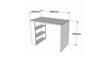 Birou, Puqa Design, Pelit, 90x70x50 cm, PAL, Maro