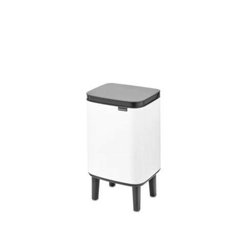 Cos de gunoi, Brabantia, Bo Small, 4 L, 17.2x20x36 cm, otel, alb