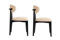 Set scaune 2 piese, Wayland, Lionte, Bej/Negru