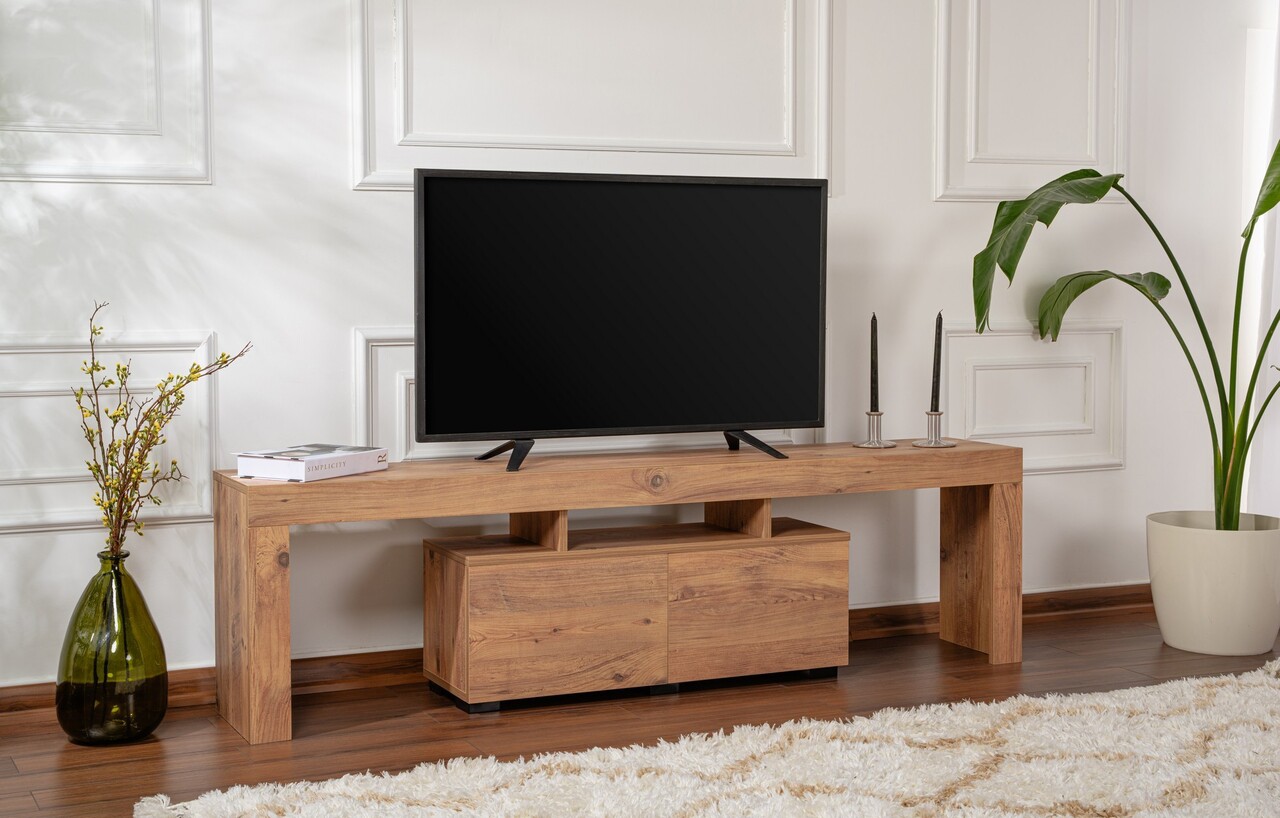 Comoda TV, Nordure, Enclave, 180x50x31.3 cm, Maro