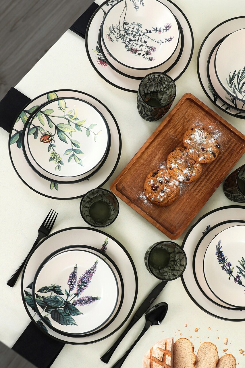 Set de mic dejun, Keramika, 275KRM1745, Ceramica, Multicolor - 2 | YEO