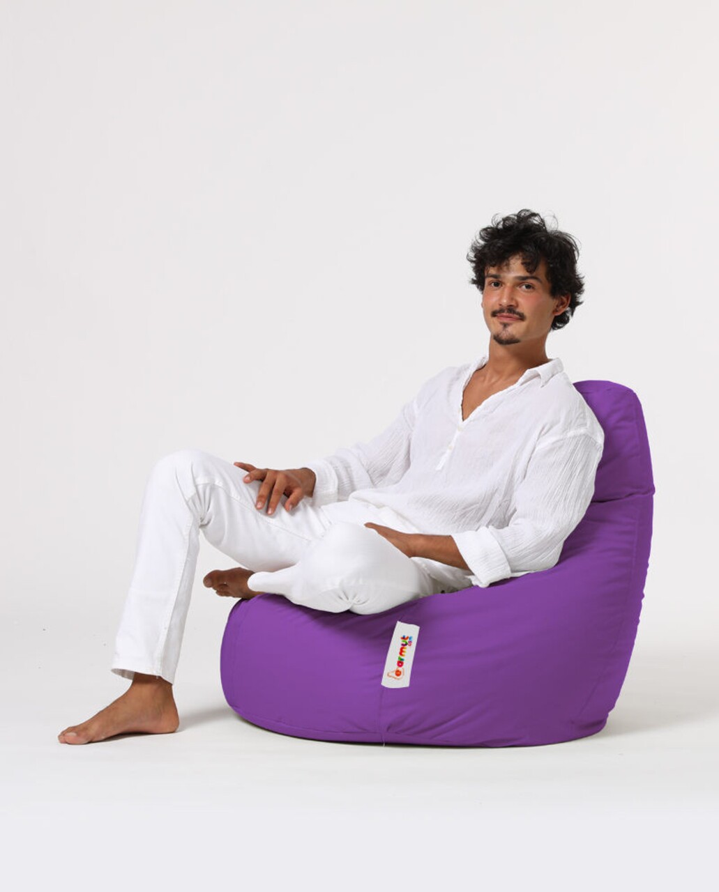 Fotoliu Puf, Bean Bag, Ferndale Drop L, 80 X 80 Cm, Poliester Impermeabil, Mov