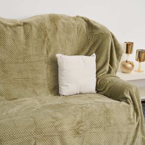 Patura Pinapple Flannel, Heinner, 200×220 cm, poliester, verde 200x220 imagine 2022