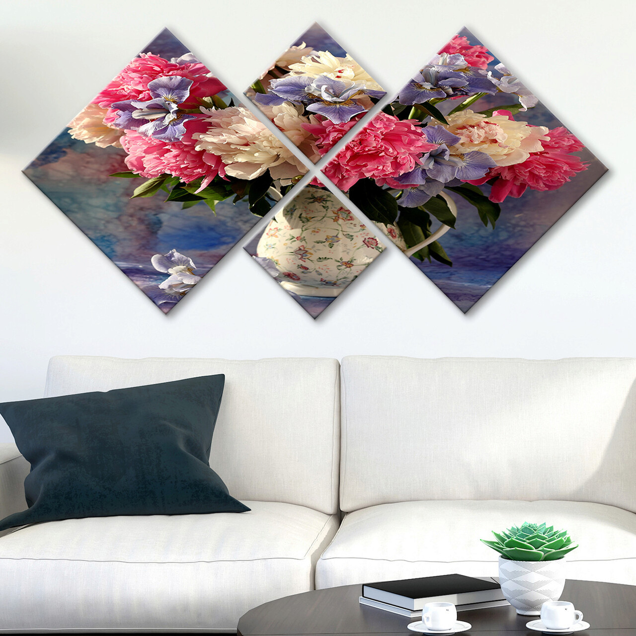 Set 4 tablouri decorative, 4MDF1428171965, MDF, Imprimat UV, Multicolor