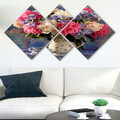 Set 4 tablouri decorative, 4MDF1428171965, MDF, Imprimat UV, Multicolor