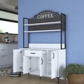 Dulap multifunctional, Rani, JE130, 120x183 cm, PAL, Alb