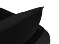 Canapea, Verveine, Mazzini Sofas, 3 locuri, 212x95x96 cm, catifea, negru