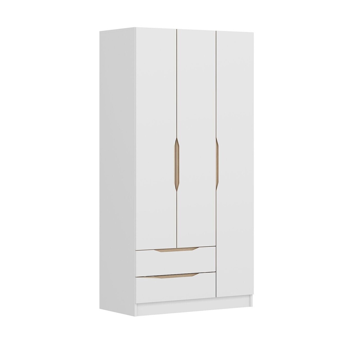 Dulap pentru haine, Hanah Home, Alin, 105x210x52 cm, Alb / Stejar — imaginea 5