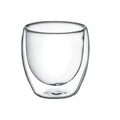 Set 2 pahare Doble, Ambition, 250 ml, sticla termorezistenta, transparent