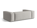 Canapea 3 locuri, Nuria-215, Micadoni Home, 210x110x72 cm, tesatura structurata chenille, gri deschis