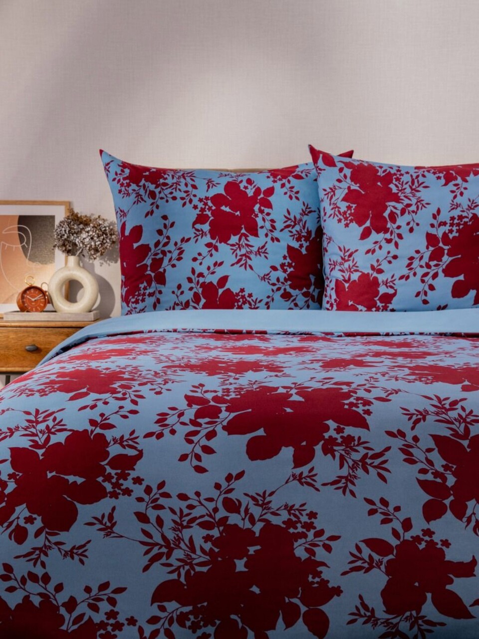 Lenjerie de pat pentru o persoana, Megan, Homla, 2 piese, 140x200 cm, microfibra din poliester, multicolor