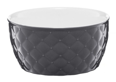 Bol salata glamour, ambition, portelan, 17 cm, gri