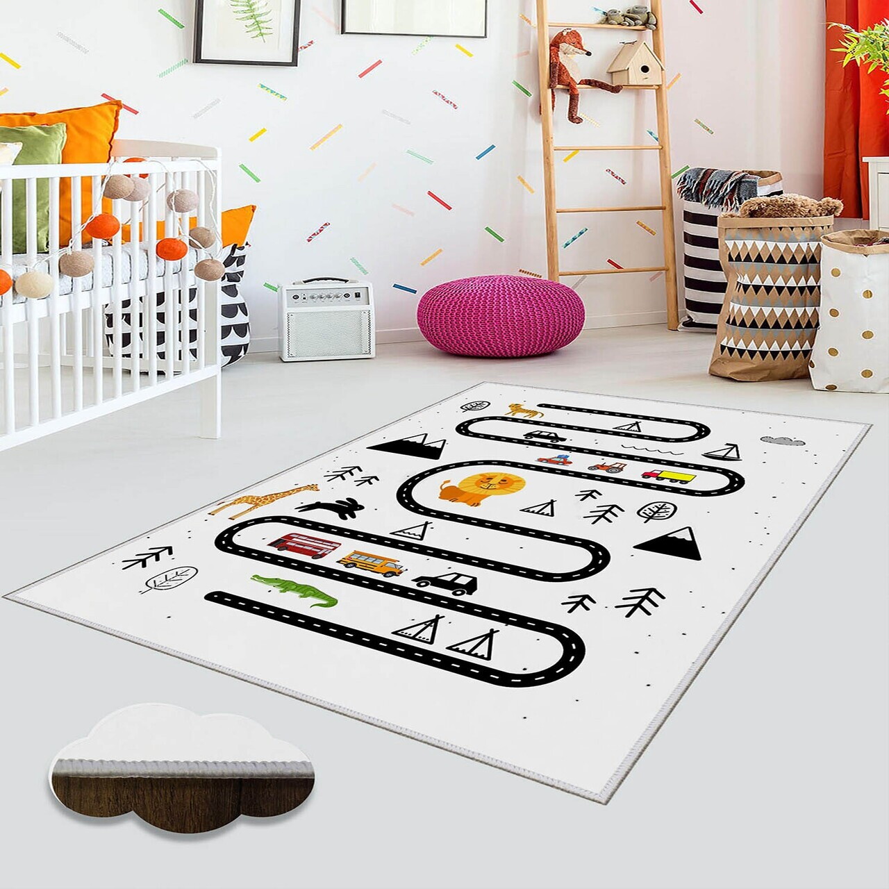 Covor Eexfab892 160x230 cm Poliester Multicolor