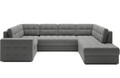 Coltar extensibil dreapta 5 locuri ELTAP, RT-04SO, Blewett, 299x198x82 cm, lemn/poliester, gri