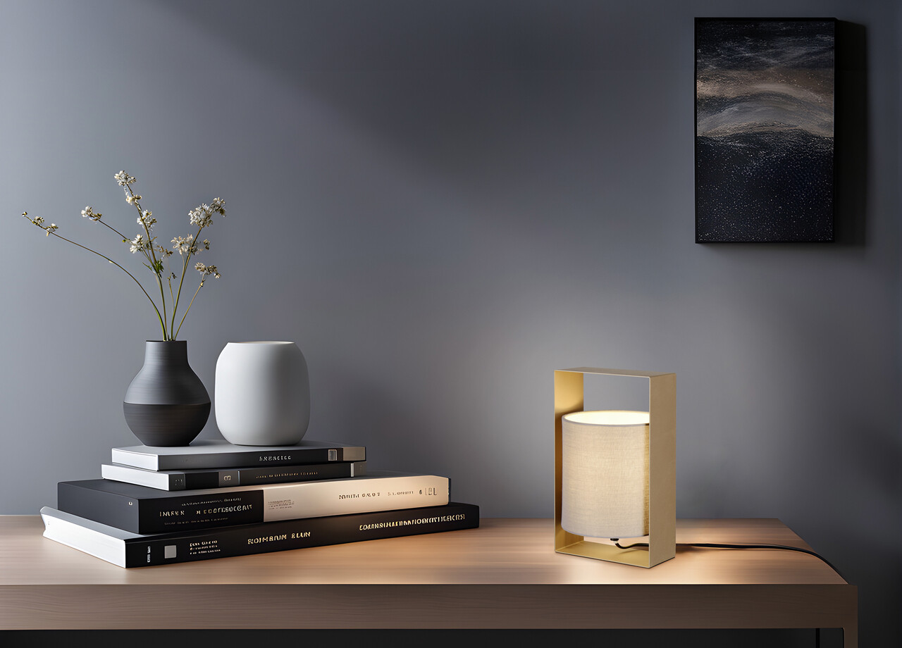 Lampa de masa Pail, RL, 16x15x27 cm, 10W, 1x E27, metal, maro