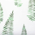 Lenjerie de pat King Size, Herve, Homla, 3 piese, 200x220 cm, microfibra din poliester, alb/verde