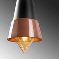 Lustra, Tatum, 584TTM1128, Metal, Negru/Cupru