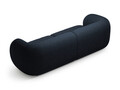 Canapea modulara 4 locuri, Kate, Micadoni, 243x99x76 cm, tesatura boucle, albastru inchis