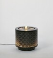 Fantana decorativa cu LED Miki, Bizzotto, D25x23 cm, metal, negru