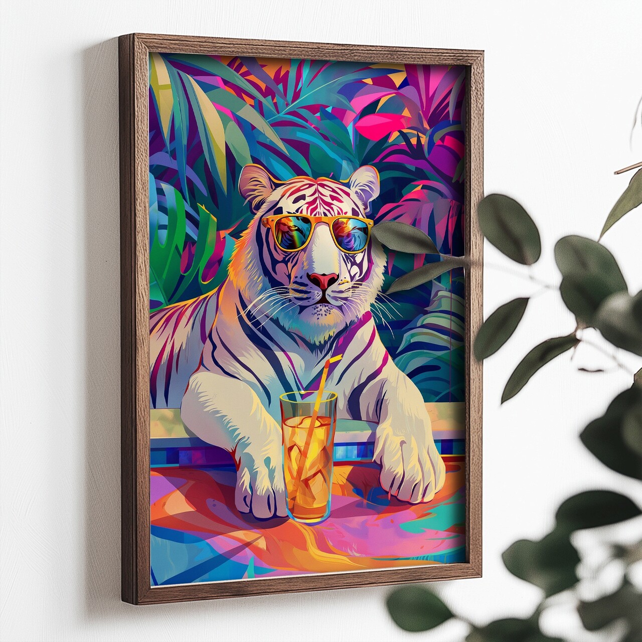 Tablou decorativ, TUN105-XL, Lemn, Multicolor - view 2