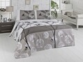 Cuvertura de pat dubla King Size, Victoria, Belezza Grey FR, 220x240 cm, 100% bumbac, multicolor