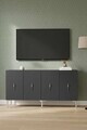 Consola, Hanah Home, Ayshe 150, 150x75x32 cm, Antracit / Argintiu