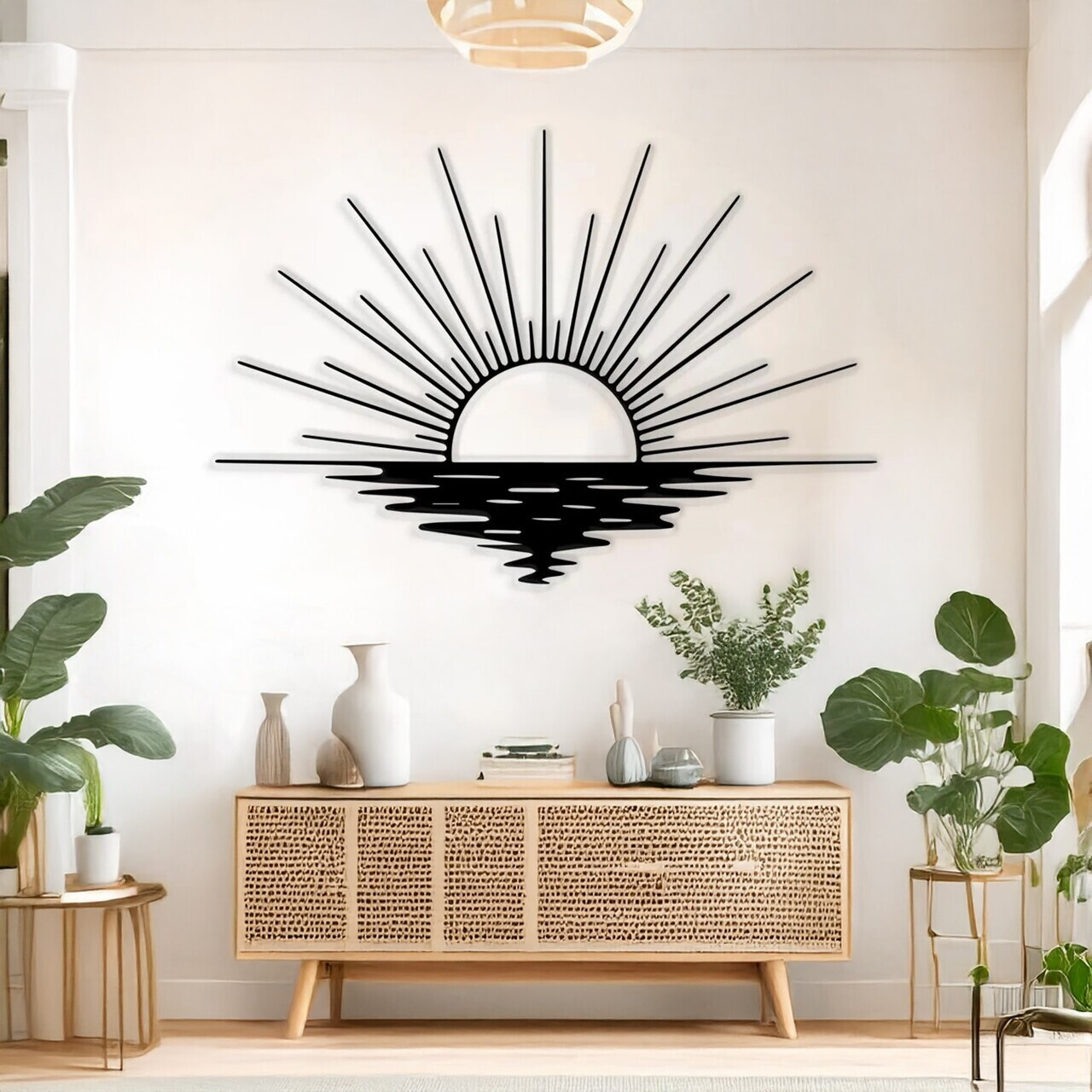Decoratiune de perete, DCV-1070-MT, Dimensiune: 80 x 55 cm, Negru