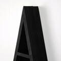 Raft de perete, Evila Originals, Cry002-S, 26x50x6 cm, Lemn masiv, Negru