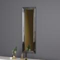 Oglinda decorativa, Siam, Boss, 30x90x3 cm, MDF , Argintiu