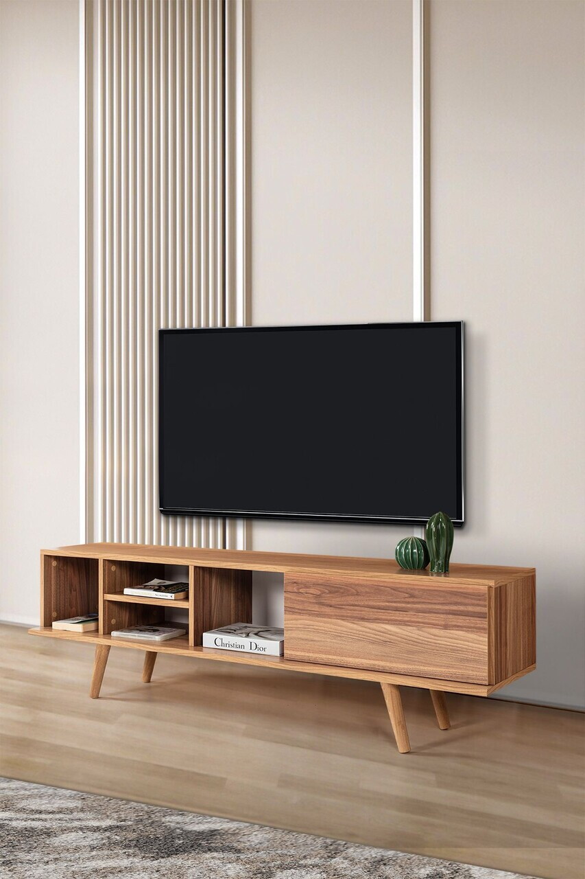 Comoda TV, Hanah Home, Ela 3632, 160x47x35 cm, PAL, Maro — imaginea 4