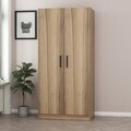 Dulap pentru haine, Minerva, Kale Oak, 90x190x52 cm, PAL, Stejar