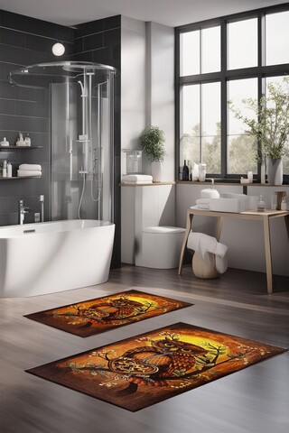 Set covorase de baie, Cartwright, CT-5373, Poliester, Multicolor