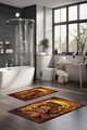 Set covorase de baie, Cartwright, CT-5373, Poliester, Multicolor