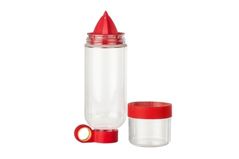 Sticla cu storcator de citrice, Vanora, 750 ml, rosu