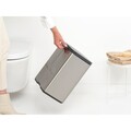Cos de gunoi, Brabantia, Bo Small, 12 L, 23x29.5x37.5 cm, otel, argintiu