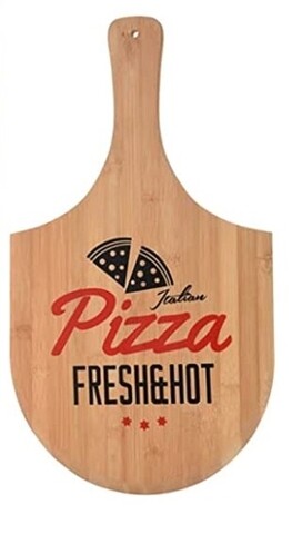 Tocator pentru pizza Fresh & Hot, 53.5x30.5x1 cm, bambus