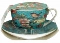 Ceasca cu farfurie Venezia, Duo, 240 ml, portelan, multicolor