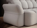 Coltar extensibil dreapta 3 locuri ELTAP, Beneth, 301x185x115 cm, lemn/poliester, gri deschis