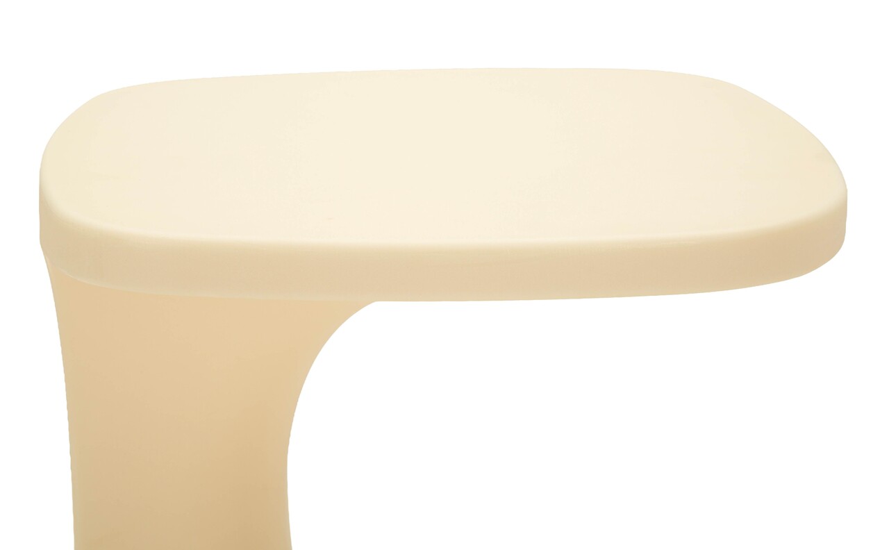 Masuta de cafea, Mauro Ferretti, Ibiza, 42x42x52 cm, utilizare interior / exterior,  plastic, alb - view 4