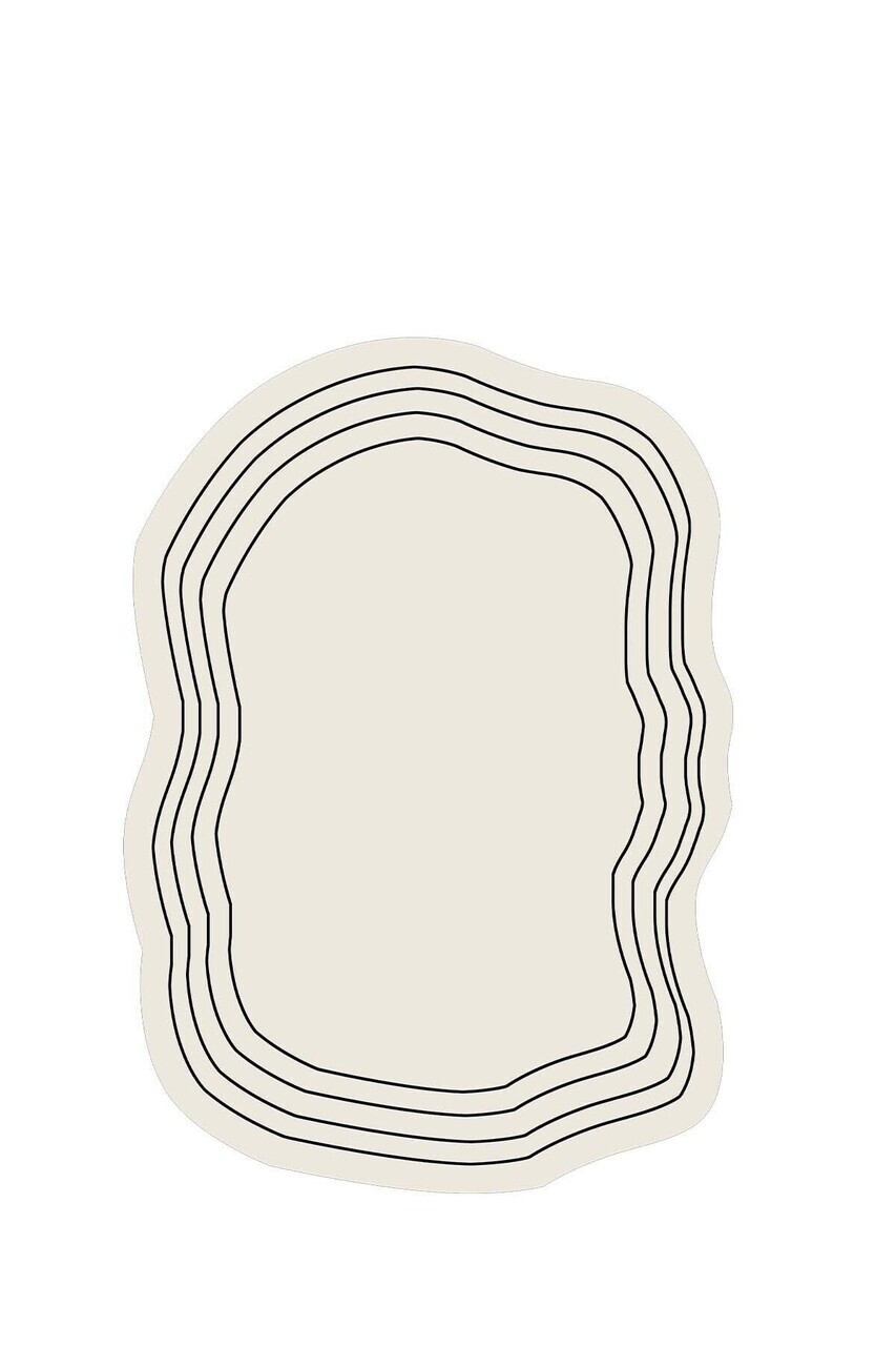 Covor, CLR-0000520-002, 80x140 cm, Poliester, Alb — imaginea 2