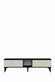 Comoda TV, Hanah Home, Didema 150, 150x40.5x30 cm, Antracit / Travertin