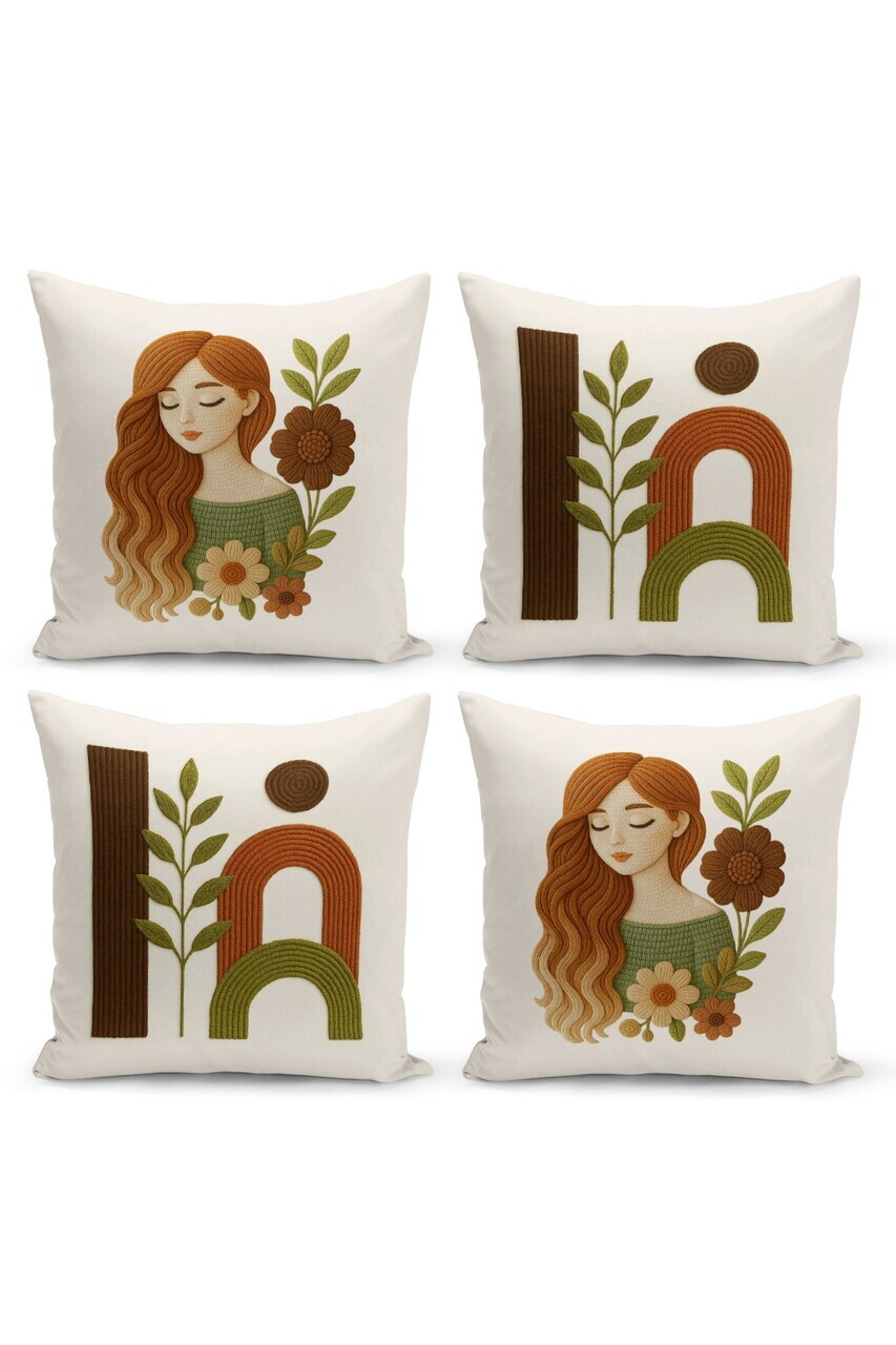Set fete de perna, Artpnchset4-87, Poliester, Multicolor — imaginea 3