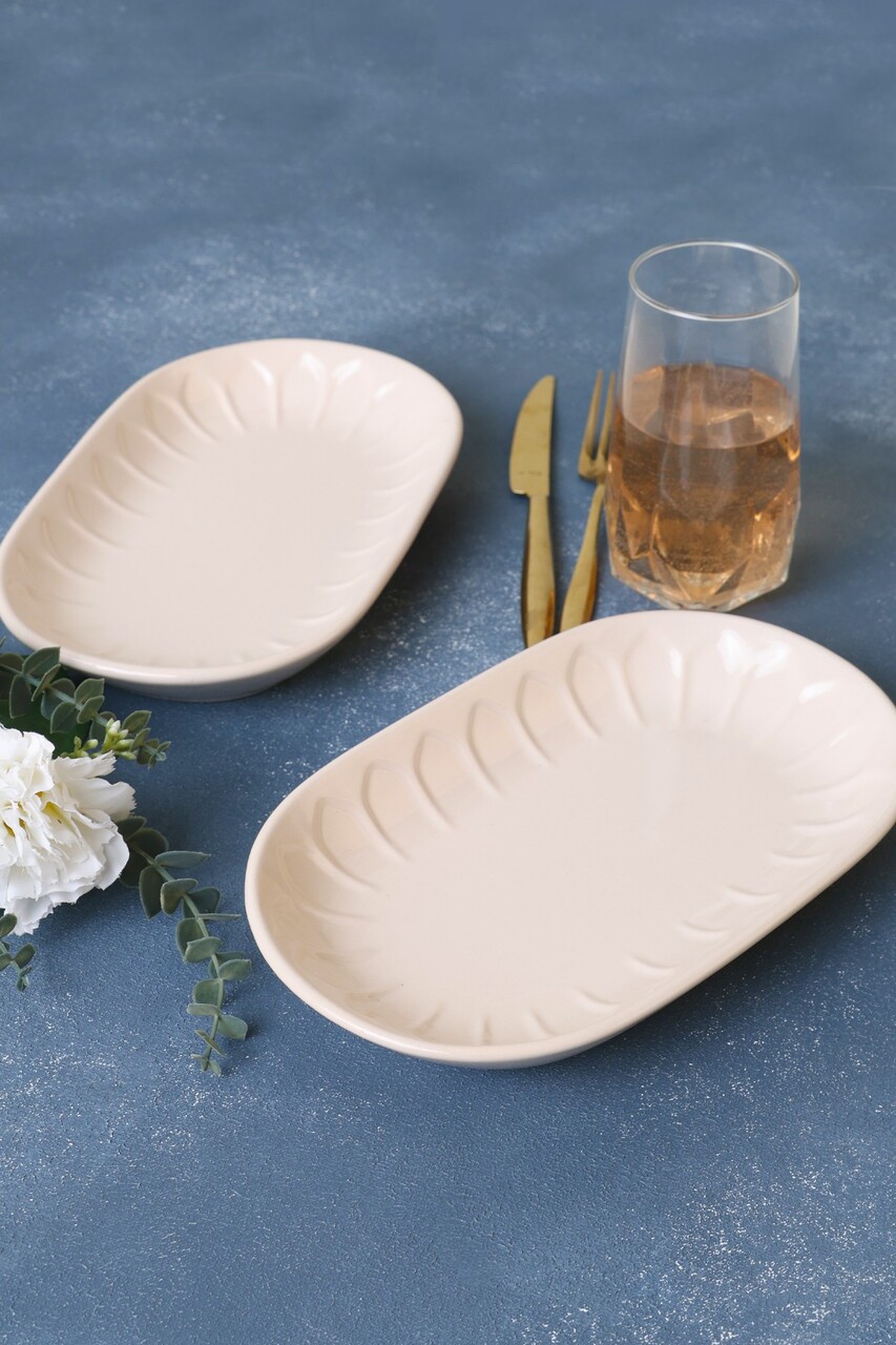 Set platou (2 bucăți), L'essentiel Maison, 275KRM2309, Antibacterian, Crem - view 2