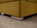 Coltar extensibil dreapta 3 locuri ELTAP, RT-45NU, Siber, 270x186x93 cm, lemn/poliester, mustar