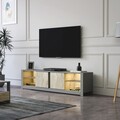 Comoda TV, Inarch, Aydos, Gri / Travertin