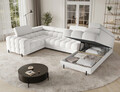 Coltar extensibil dreapta 3 locuri ELTAP, RT-01ROY, Fectory, 346x205x93 cm, lemn/poliester, alb
