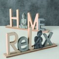 Decoratiune Buddha Letter Home V1, Boltze, 38x5x16 cm, MDF