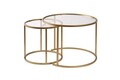 Set masuta de cafea, Nordure, Aurum, Auriu / Transparent