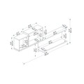 Raft de perete, Arnetti, Akser, 180x80 cm, PAL, Pin Atlantic / Antracit / Alb