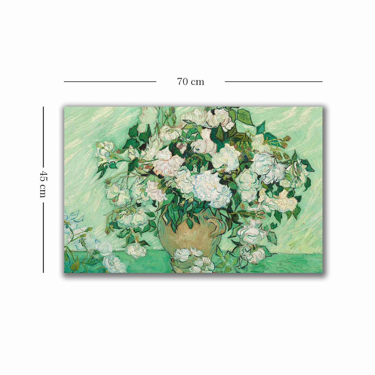 Tablou decorativ, 4570VANGOGH060, Canvas, Lemn, Multicolor